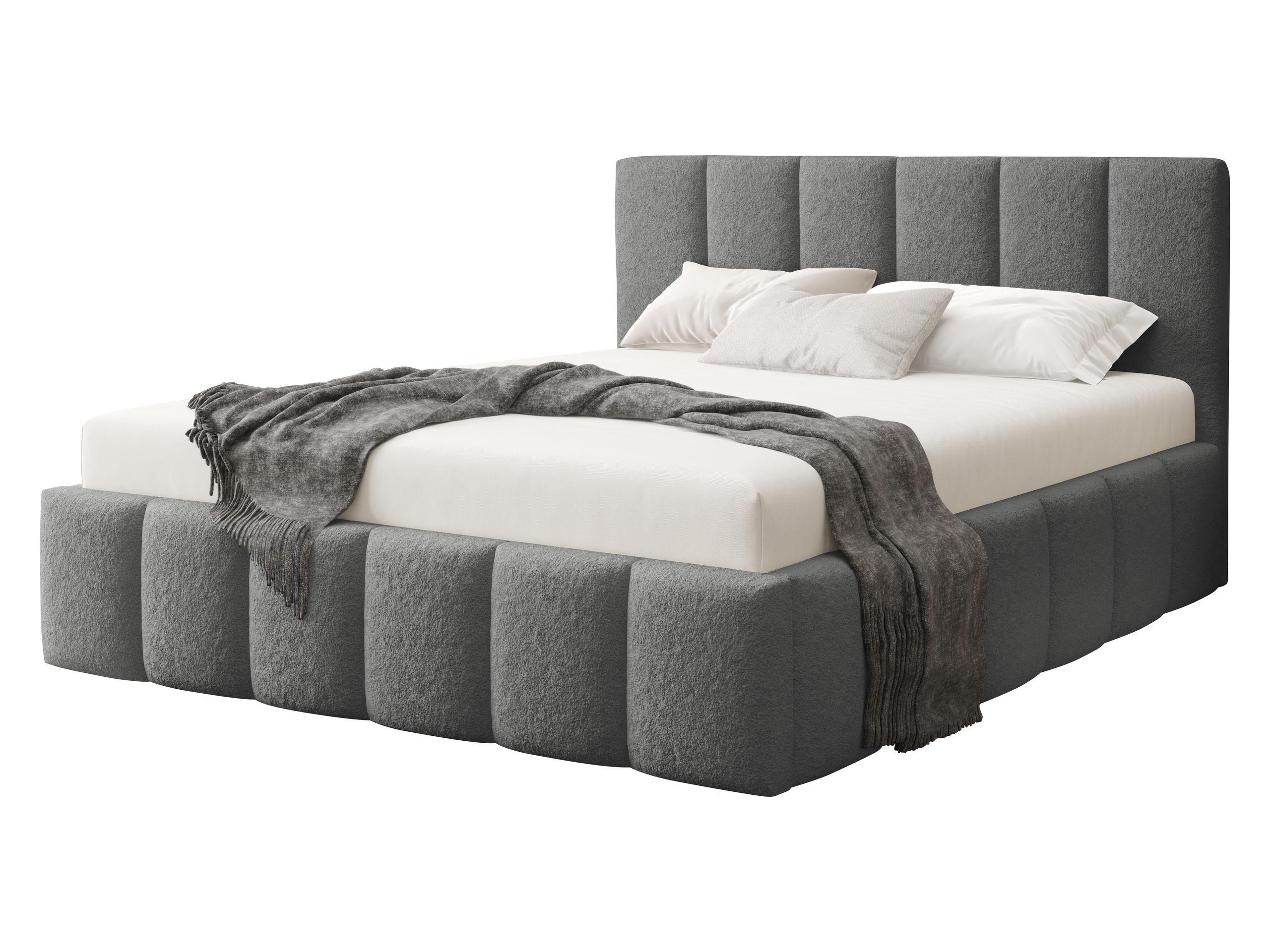 POLSTERBETT Lunaro - Grau, Holz/Textil (160/200cm) - MIRJAN24