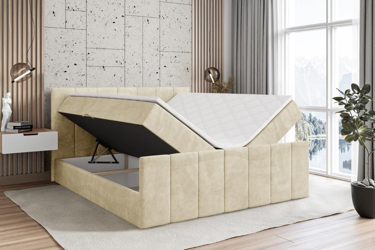 BOXBETT MOETI-Z - 200x200 cm - H3 - Beige - Beige, Holzwerkstoff (200/200cm) - ALTDECOR