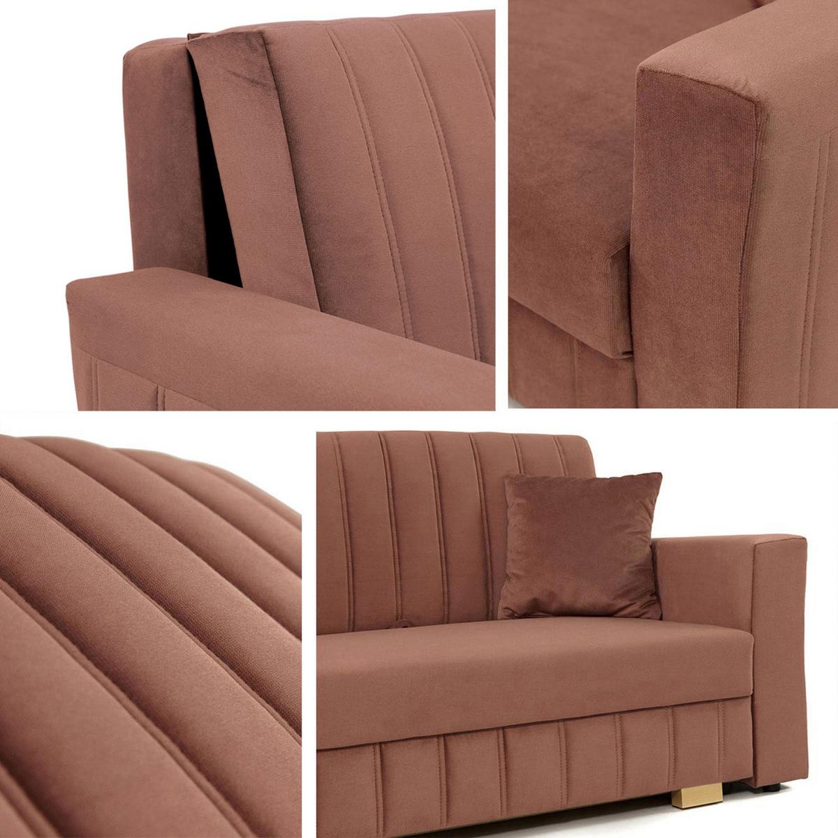 SCHLAFSOFA Viva Glam II - Naturfarben, Holz/Kunststoff (145/85/98cm) - MIRJAN24