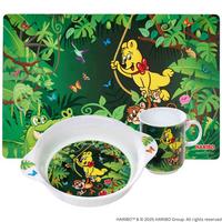 KINDERGESCHIRR-SET Haribo Jungle bunt - Multicolor, Keramik/Kunststoff (2/2/2cm) - Ritzenhoff Breker