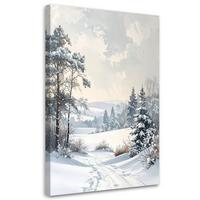 LEINWANDBILD Weihnachten 20x30cm - Weiß, Textil (20/30cm) - Feeby