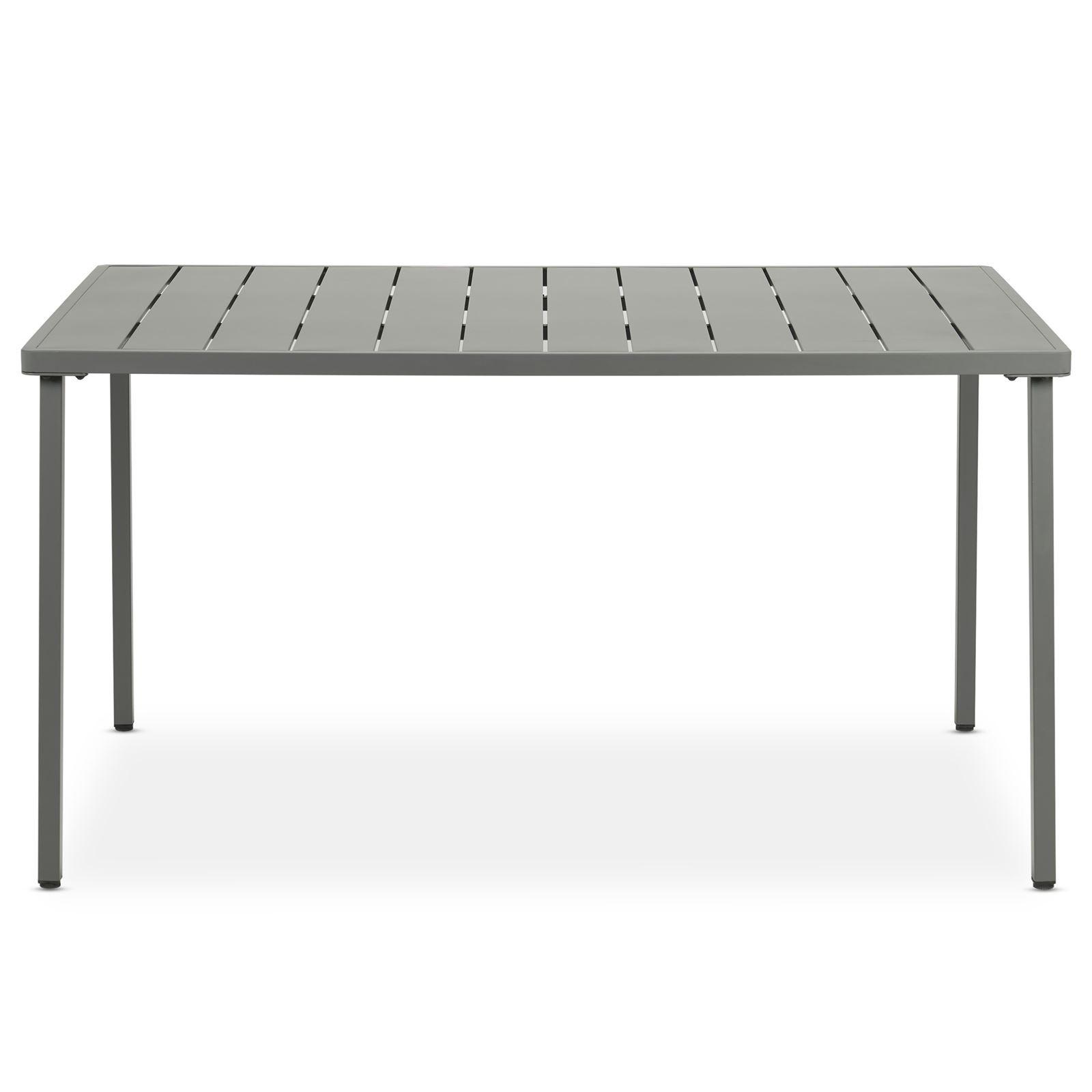 GARTENTISCH AZALEA grau - Grau, Metall (80/140/75cm) - IDIMEX