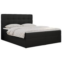 BOXBETT ERNI 120/200 - Schwarz Kunstleder - H3 - Schwarz, Holz/Textil (120/200cm) - MKS
