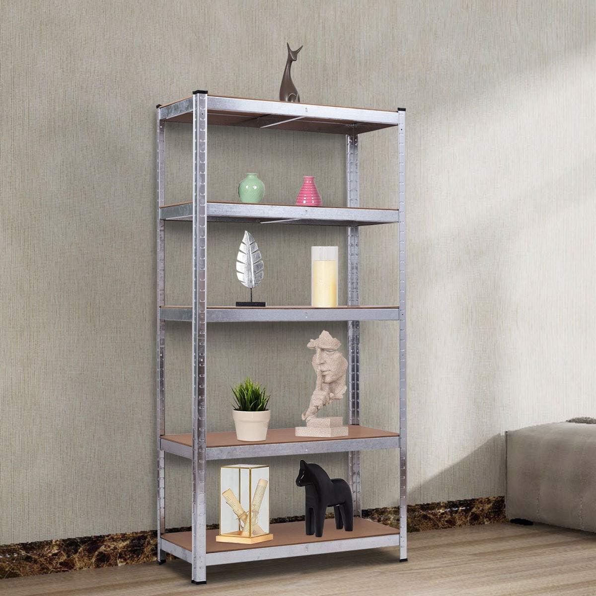 LAGERRGAL Silber - Silberfarben, Holz (90/180/40cm) - COSTWAY