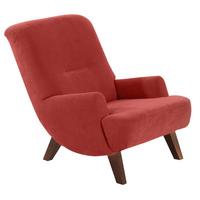 COCKTAILSESSEL Kajsa Velourstoff terracotta - Terracotta, Kunststoff (71/80/101cm) - 58aufmkessel