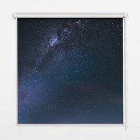 INNENROLLO - Fensterrollo - Rollo - 140x140 cm - Sternenhimmel - Schwarz, Kunststoff (140/140/0.5cm) - TULUP