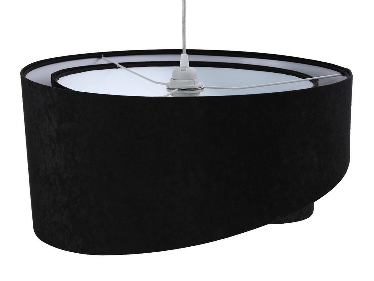 HÄNGELEUCHTE Schwarz 50/23 cm - Weiß, Kunststoff (50/1.3/23cm) - ONZENO
