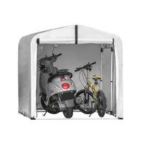 FAHRRADGARAGE Silber-Aluminium - Silberfarben, Metall (159/165/219cm) - SoBuy