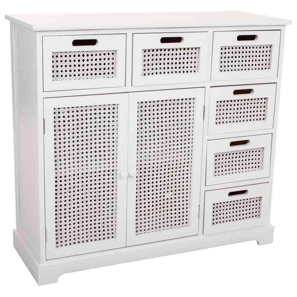 SIDEBOARD aus Holz 86x33x79 cm - Weiß, Holz (86/78.5/33cm) - Wanderlust