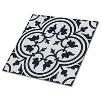 FLIESENAUFKLEBER 9 Stück 30x30 cm selbstklebend Pflanzenmuster - Grau, Textil (30/1.6/30cm) - TULUP