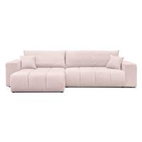 ECKSOFA OFI mit Schlaffunktion und Bettkasten Rosa - Rosa, Holzwerkstoff/Kunststoff (278/145cm) - Idohome