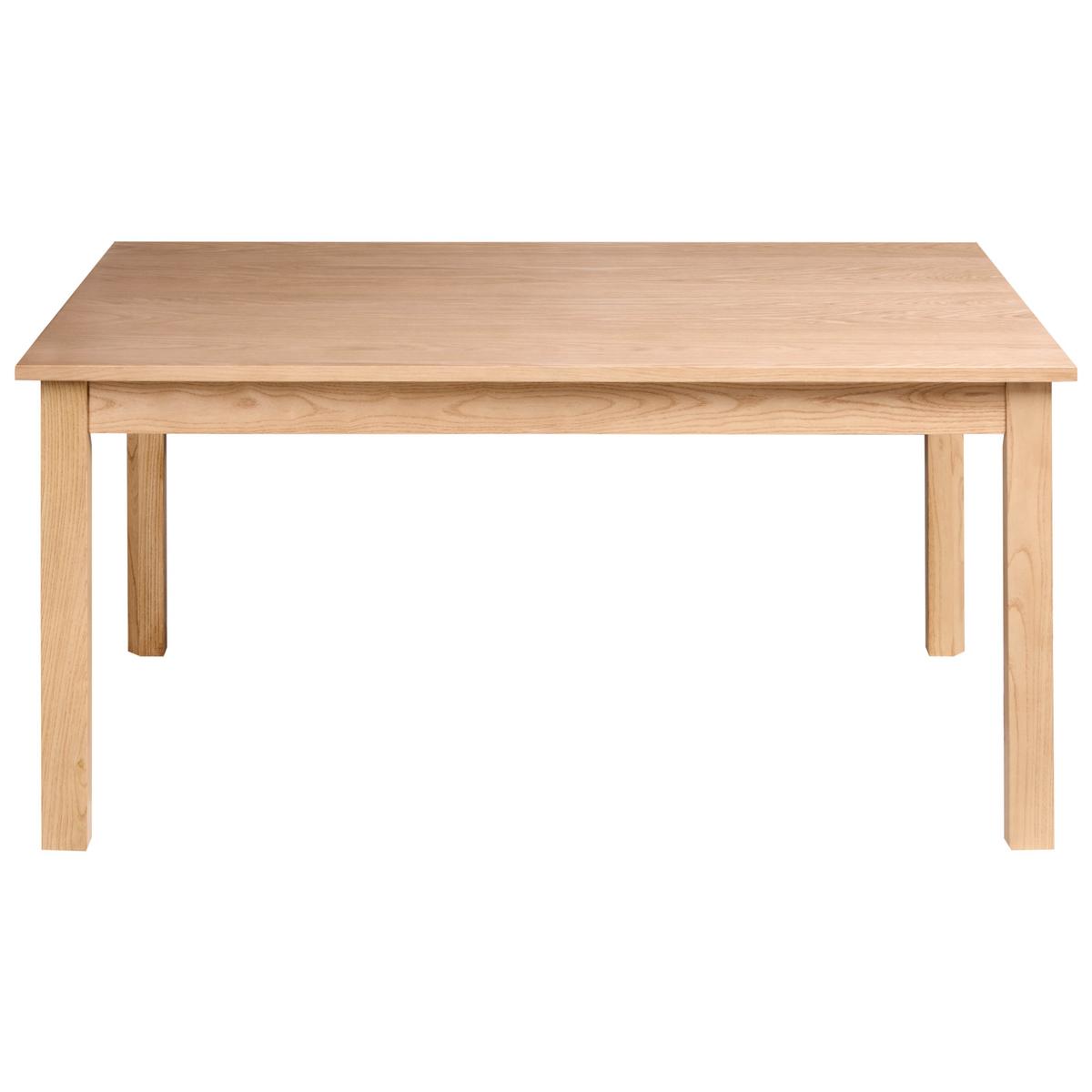 ESSTISCH Helle Eiche 160/90 cm Gisela - Hellbraun, Holzwerkstoff (160/90/77cm) - Beliani