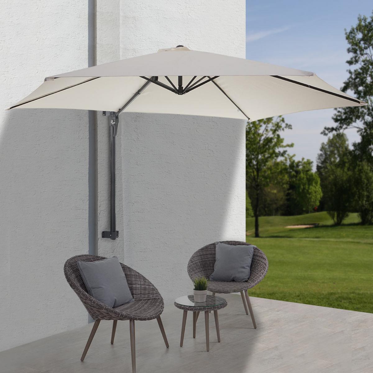 WANDSCHIRM Cremeweiß - Weiß, Textil (300/280cm) - MCW