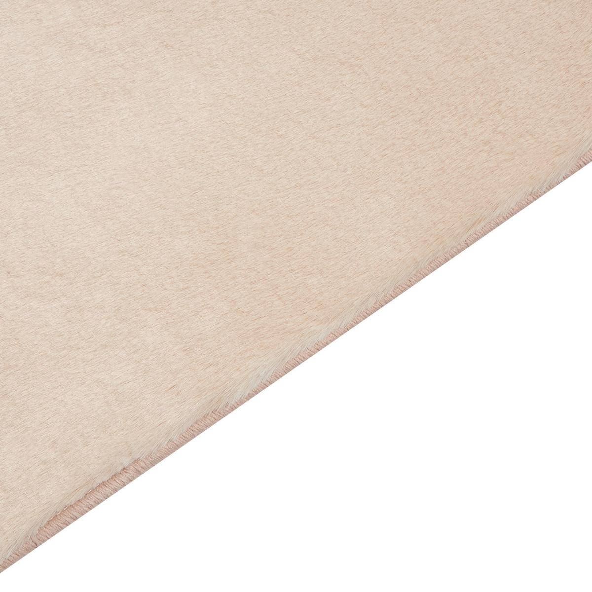 SHAGGY-KUNSTFELLTEPPICH Mirpur 150/80 cm - Beige, Kunststoff (80/150cm) - Beliani