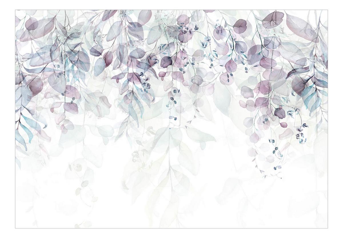 SELBSTKLEBENDE FOTOTAPETE 245/175 cm - Weiß/Grün, Kunststoff/Textil (245/1cm) - KUNSTLOFT