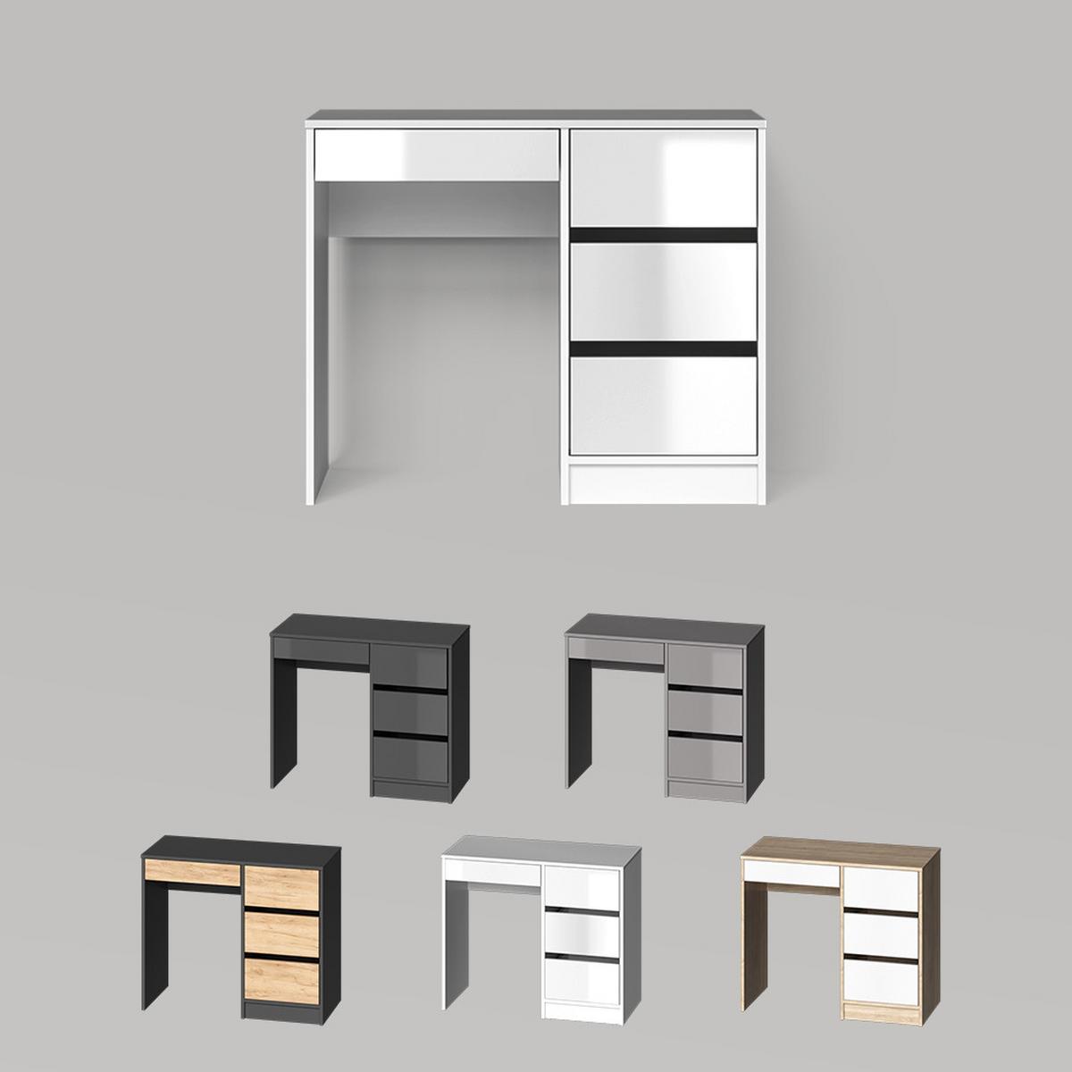 SCHMINKTISCH Imola Sonoma mit 4 Schubladen - Sonoma Eiche, Holzwerkstoff (40/90/75cm) - Livinity®