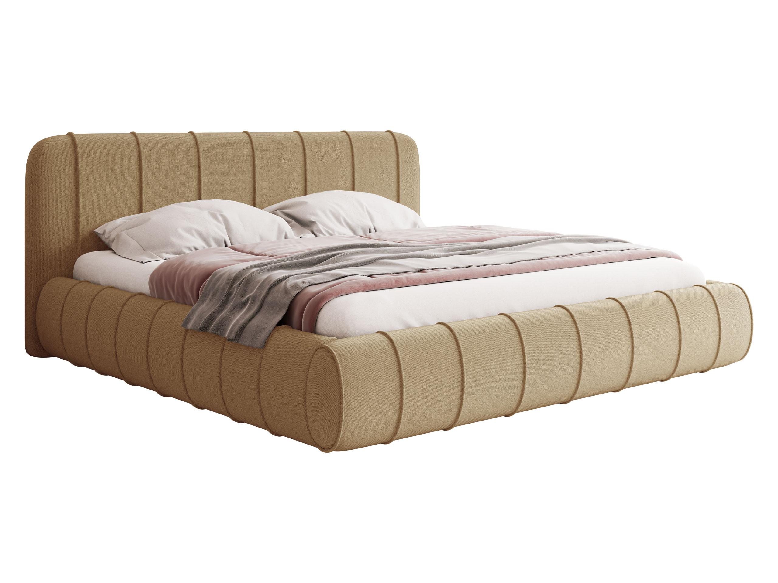 POLSTERBETT Slim XI - Beige, Holz/Holzwerkstoff (140/200cm) - MIRJAN24