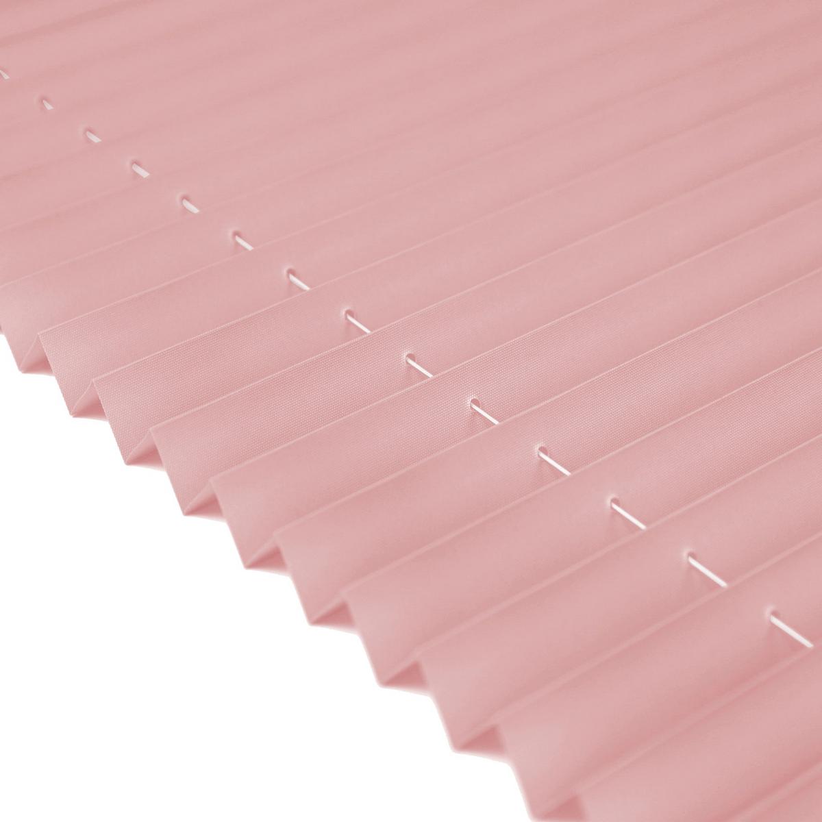 PLISSEE Basic 75 x 150cm Klemmfix ohne Bohren - Hellrosa, Textil (75/150cm) - Deco-Raum