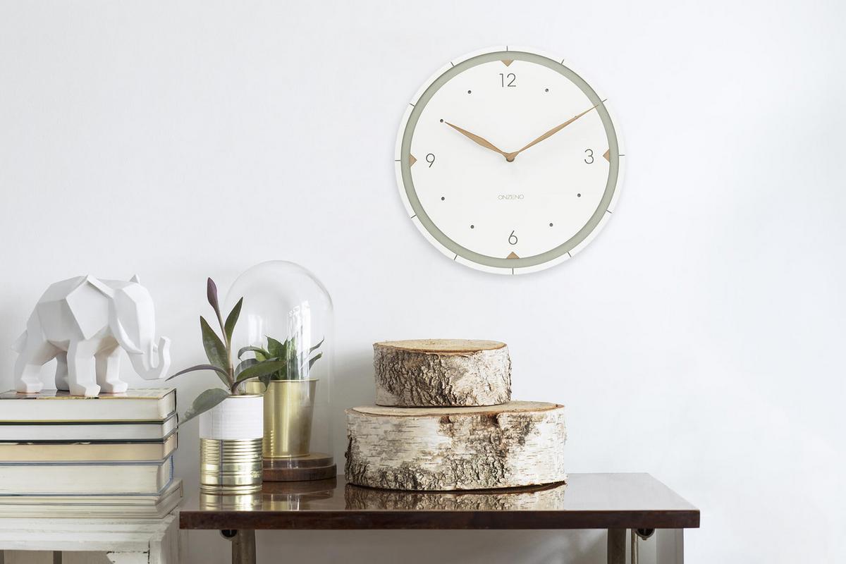 WANDUHR Design Weiß 29/29 cm - Weiß, Holzwerkstoff (29/29/1cm) - ONZENO