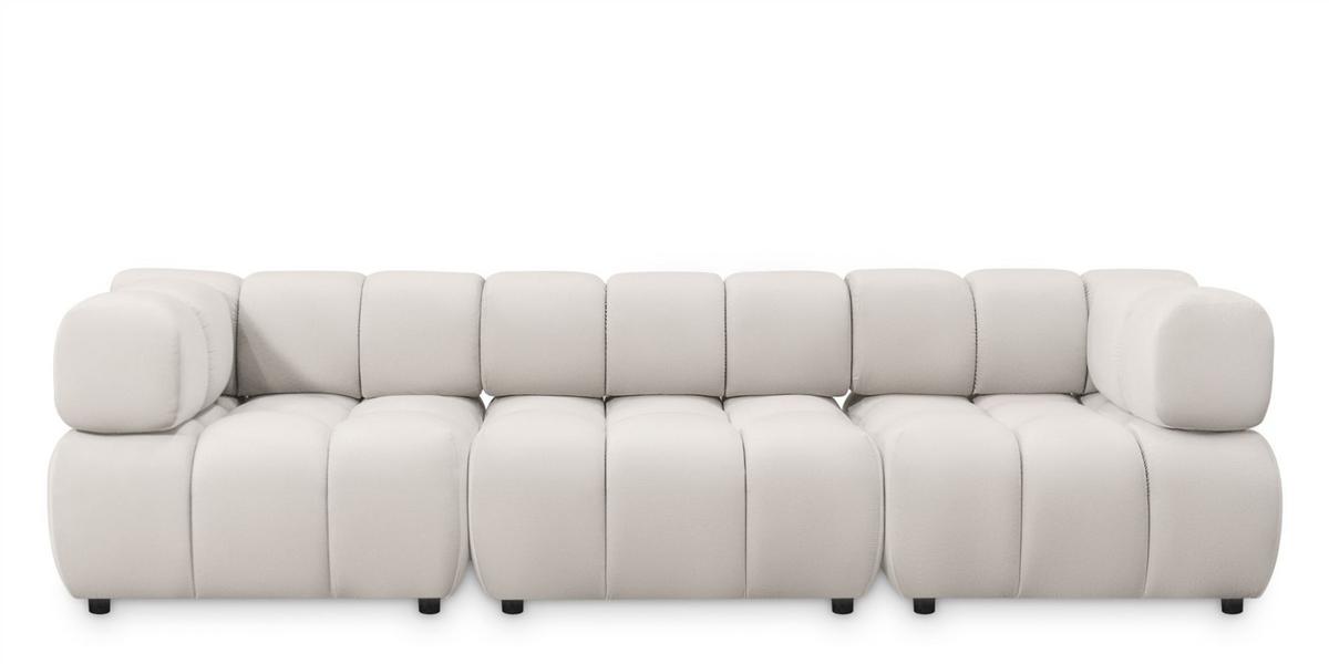 SOFA 3-sitzer Flow - Dunkelgrau, Holzwerkstoff/Textil (288/71/96cm) - Fun Möbel