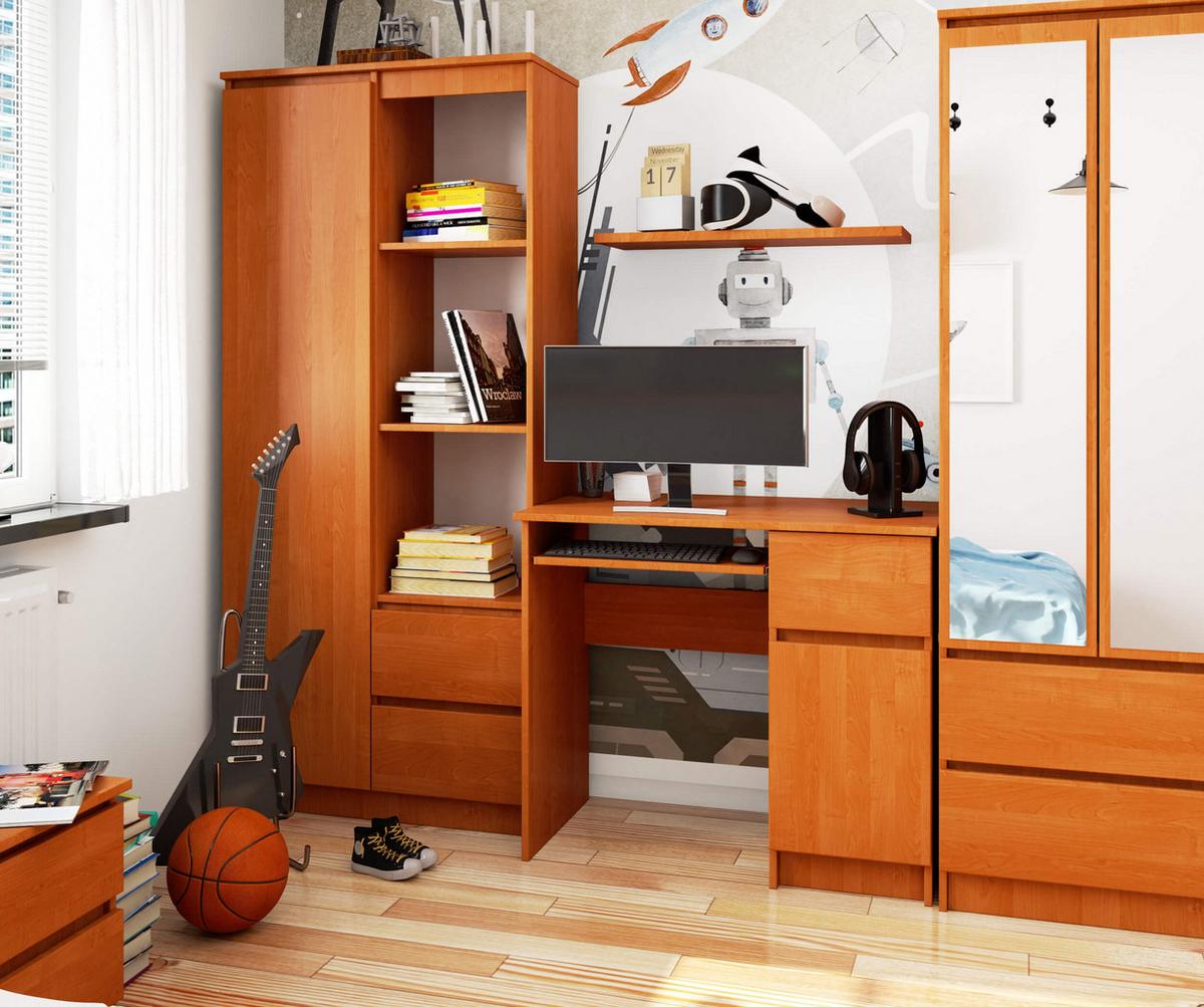 SCHREIBTISCH Erlefarben 77/90/50 - Erlefarben, Holzwerkstoff (143/50/77cm) - RAUMHIRSCH FURNITURE