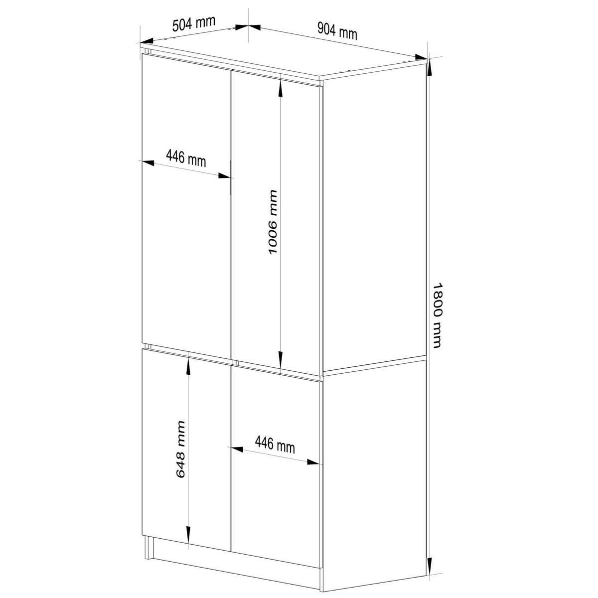 KLEIDERSCHRANK Eiche Artisan 180/90/51 - Eiche Artisan, Holzwerkstoff (90/180/51cm) - RAUMHIRSCH FURNITURE