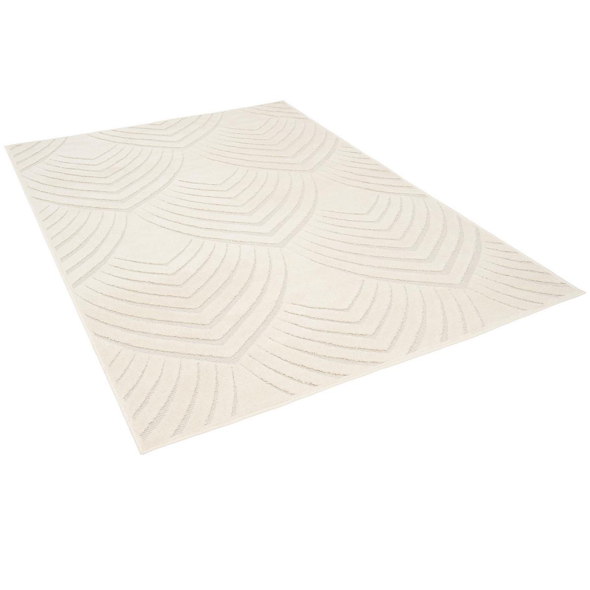 FLACHGEWEBE TEPPICH SEVILLA - Weiß, Textil (120/170cm) - Pergamon