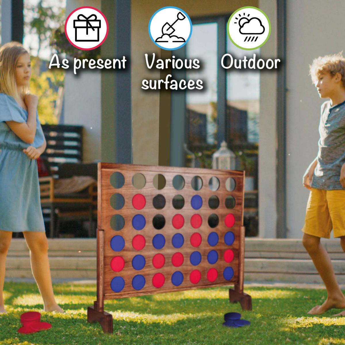 4 GEWINNT XXL Ace Kiefernholz Natur FSC - Kieferfarben, Holz (100/13cm) - Toyfel