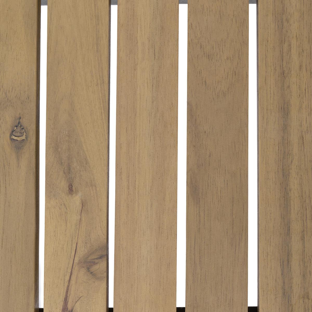 GARTENTISCH 120/120 cm Akazienholz Hellbraun Lascari - Hellbraun, Holz (120/120/74cm) - Beliani