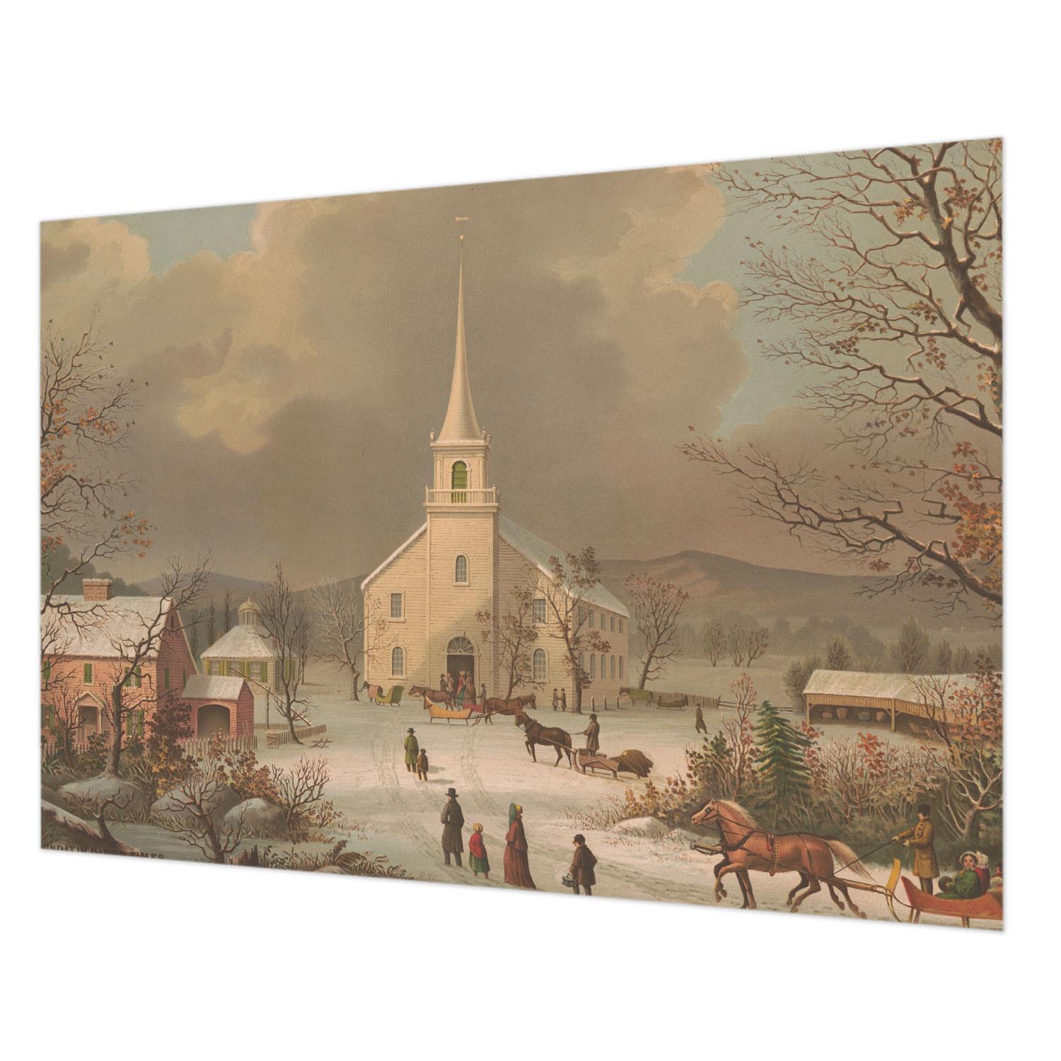 FOTOTAPETE 312x219 cm - Winterlandschaft - Braun, Textil (312/219cm) - Wallfluent