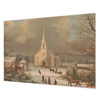 FOTOTAPETE 312x219 cm - Winterlandschaft - Braun, Textil (312/219cm) - Wallfluent