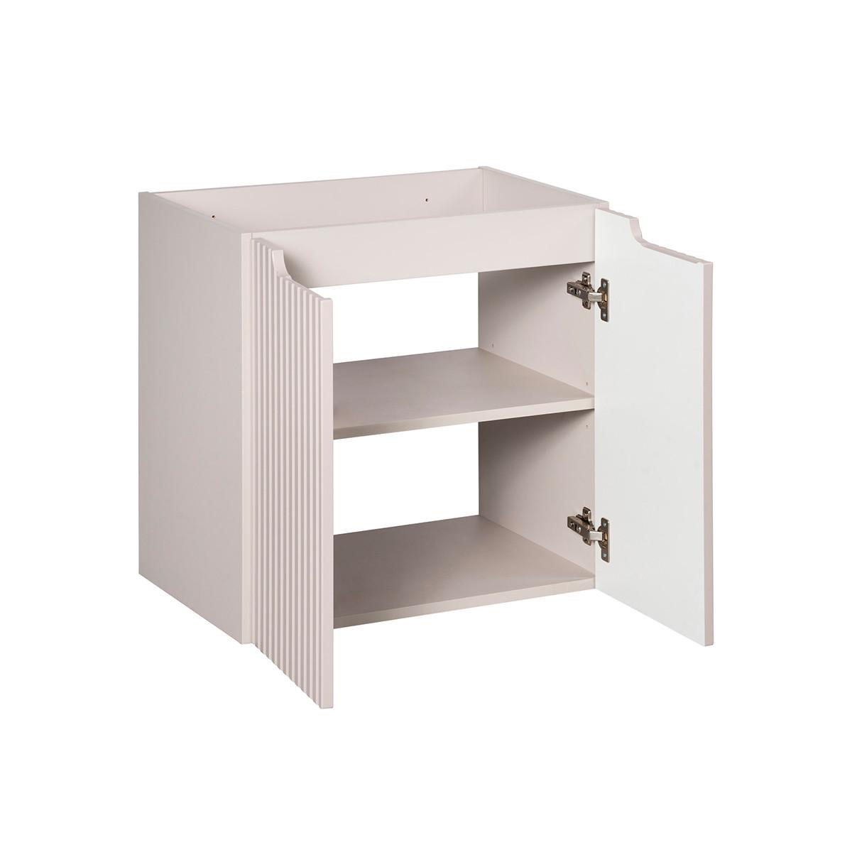 WASCHTISCH 60.4cm Riva Kaschmir - Beige, Holzwerkstoff (60.4/59/40cm) - Petits-meubles