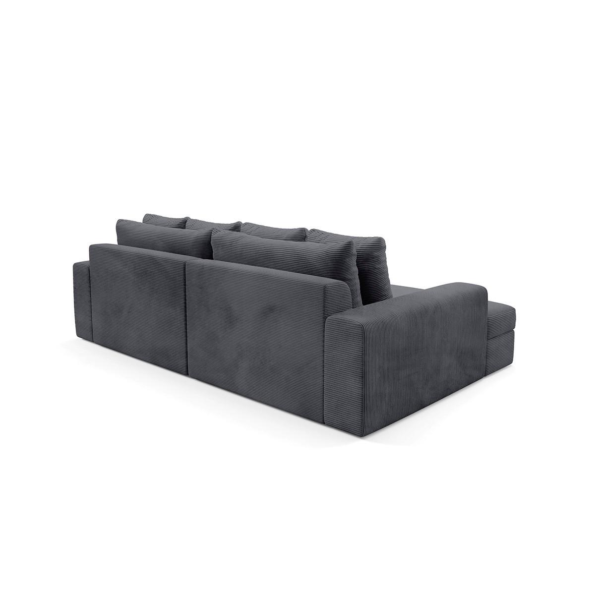 ECKSOFA Paola 3 Sitzplätze Grau - Grau, Holz (272/167cm) - Petits-meubles
