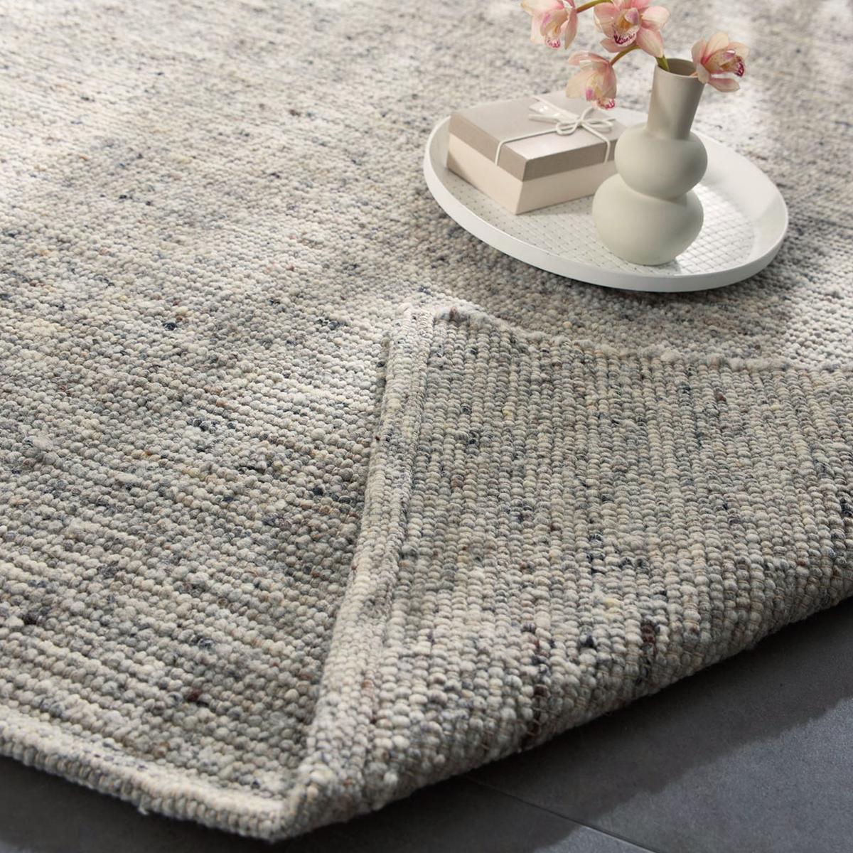 HANDWEBTEPPICH Anden 60x90 cm - Dunkelgrau, Textil (60/90cm) - Rug and Roll