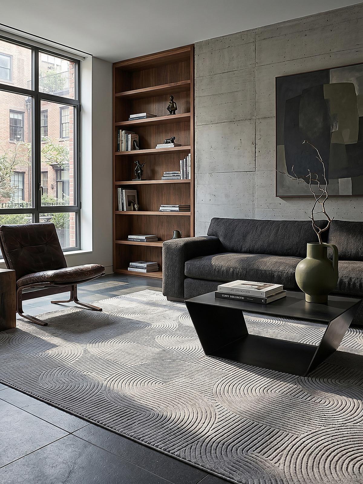 KURZFLORTEPPICH Antirutsch Geometrisch DALAR Polypropylen Grau 120 x 160 cm - Grau, Textil (120/160cm) - KADIMA DESIGN