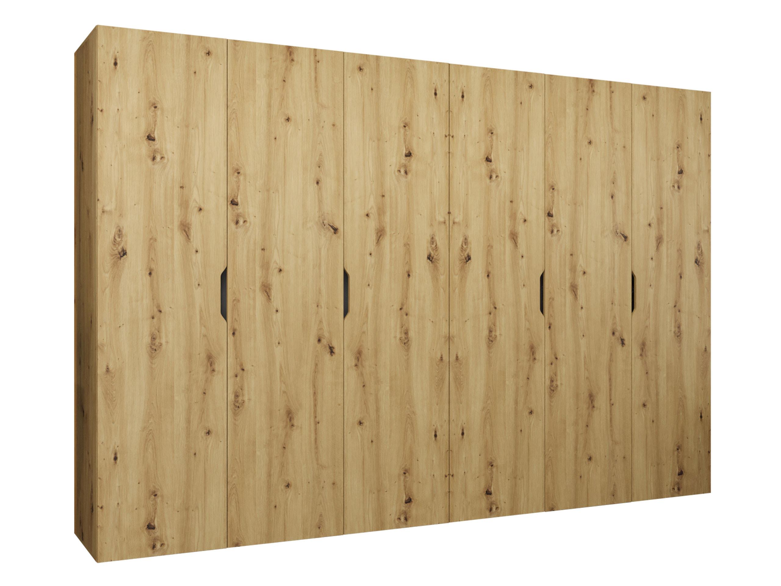 DREHTÜRENSCHRANK Malaga 300 - Eiche Artisan, Holzwerkstoff (300/202/52cm) - MIRJAN24