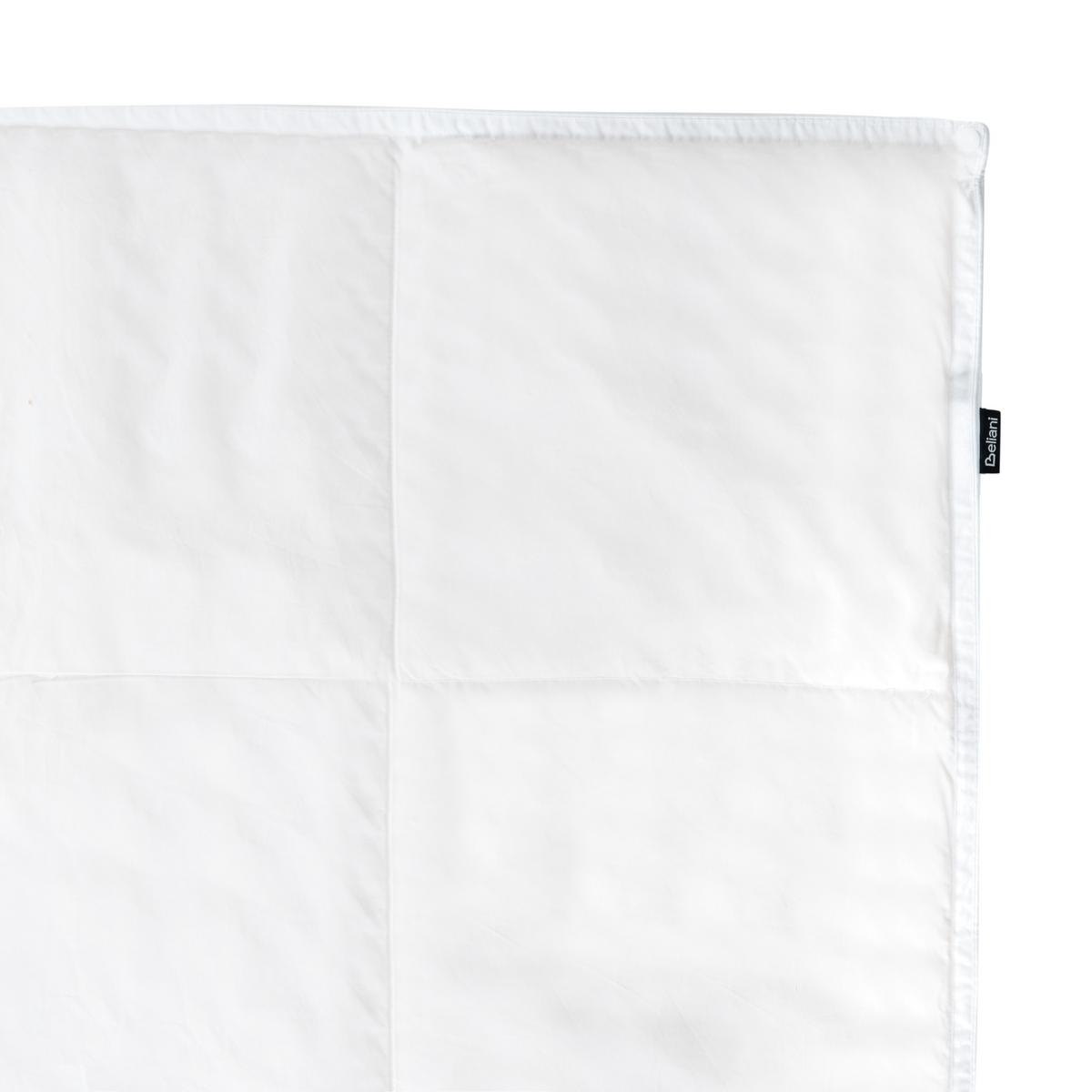 ZWEILAGIGE Bettdecke Entenfedern und Daunen 4-Jahreszeiten 150/200 cm Serrato - Weiß, Textil (155/220cm) - Beliani