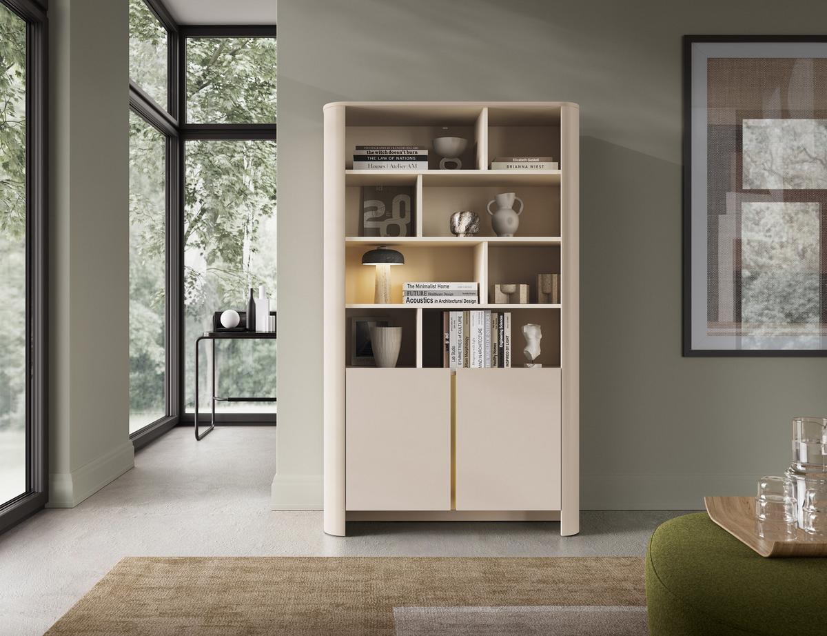BÜCHERREGAL AVORIO 103x39x160 cm, Regal Kaschmir - Kaschmir, Holzwerkstoff (103/160/39cm) - MASSENO