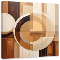 LEINWANDBILD 3D und geometrisch 40x40cm - Beige, Textil (40/40cm) - Feeby