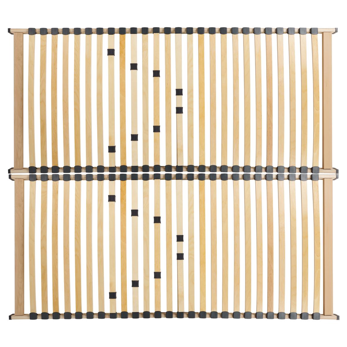 LATTENROST 180x200 cm Heller Holzfarbton Vouziers - Hellbraun, Holz (180/200cm) - Beliani