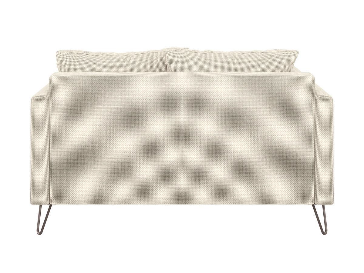 2-SITZER-SOFA Harmony Beige Chenille - Beige/Schwarz, Holz/Textil (140/85/100cm) - S-Style Möbel