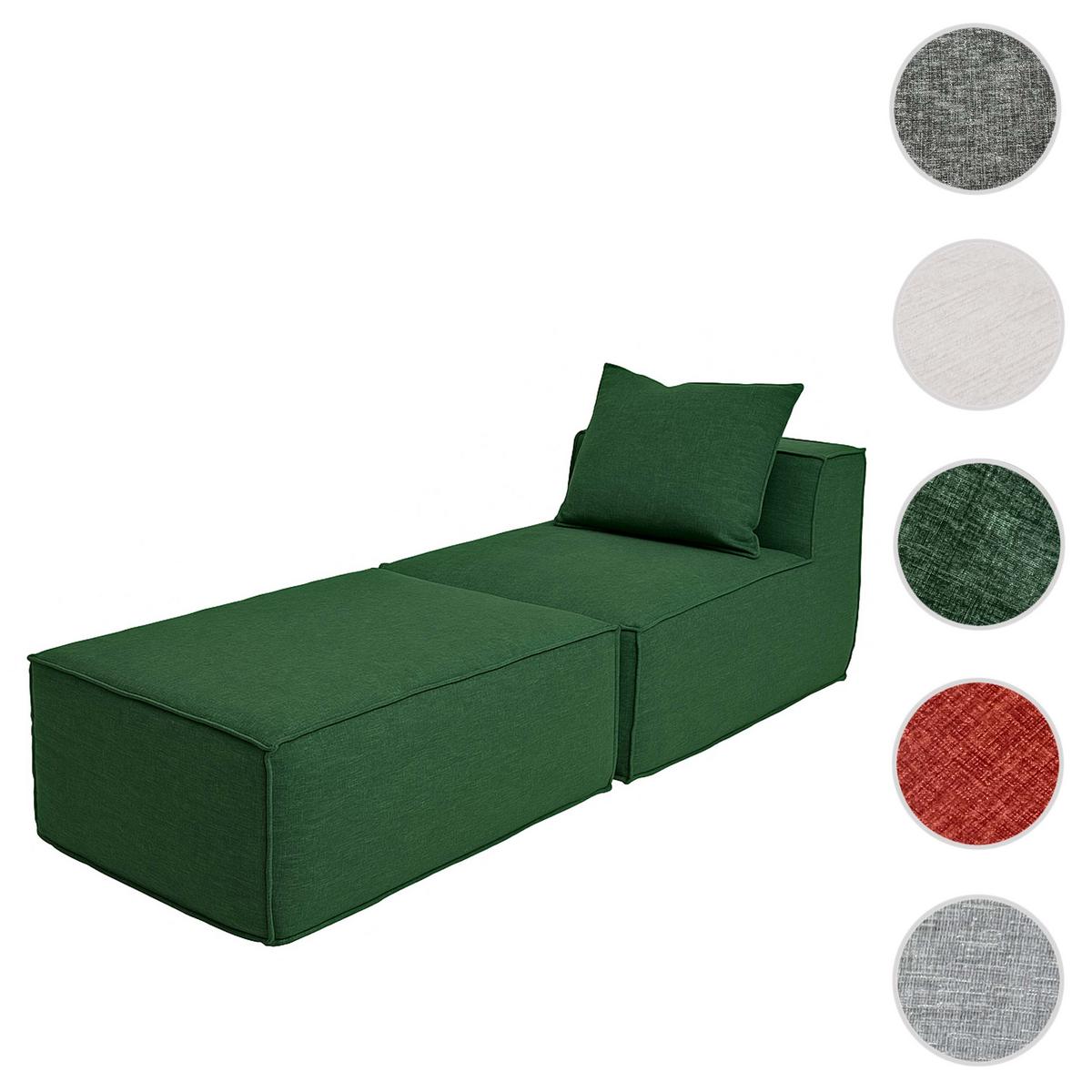 CHAISELONGUE Grün - Grün, Textil (75/63/194cm) - MCW