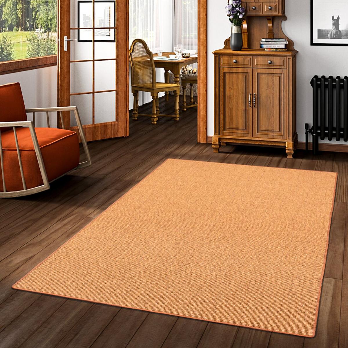 SISAL NATUR TEPPICH KLASSISCH - Braun, Textil (80/400cm) - Snapstyle