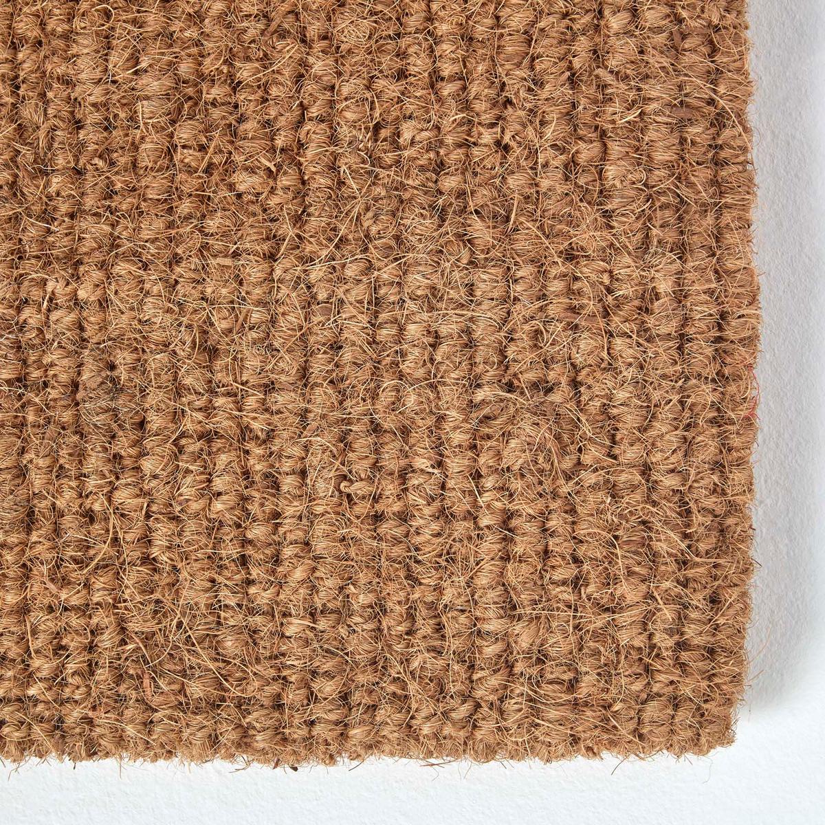 FUSSMATTE Schmetterling, Kokos 45/75 cm - Naturfarben, Naturmaterialien (45/75cm) - Homescapes
