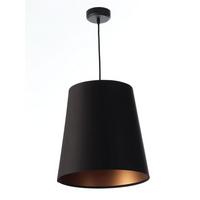 HÄNGELEUCHTE Kupfer 30/37 cm - Schwarz, Kunststoff (30/0.8/37cm) - ONZENO