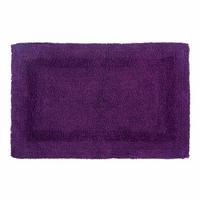 BADEMATTE 50/80 cm, 100% Baumwolle, wendbar - Lila, Textil (50/80cm) - Homescapes