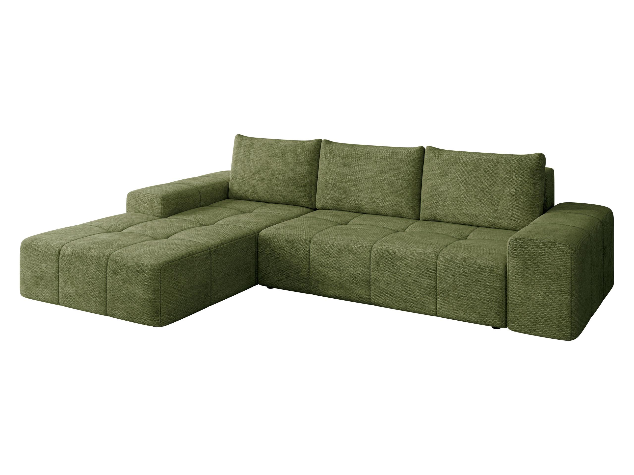 ECKSCHLAFSOFA Tonseo L, Seite: Links - Dunkelgrün/Schwarz, Holz/Kunststoff (275/173cm) - MIRJAN24