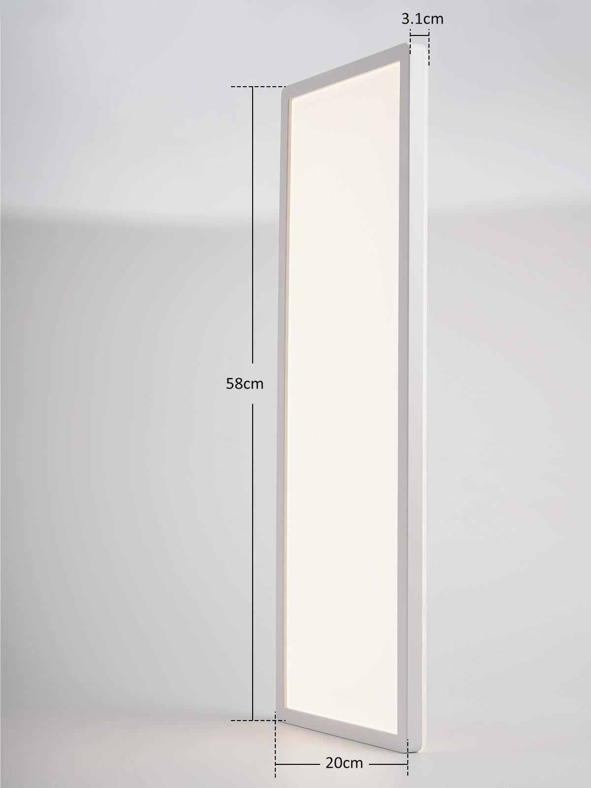 LED DECKENLEUCHTE Morvyn 58/20/3 cm - Weiß, Kunststoff (58/20/3cm) - ZMH