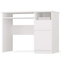 SCHREIBTISCH Weiß 98/75/51 - Weiß, Holzwerkstoff (90/56/75cm) - RAUMHIRSCH FURNITURE