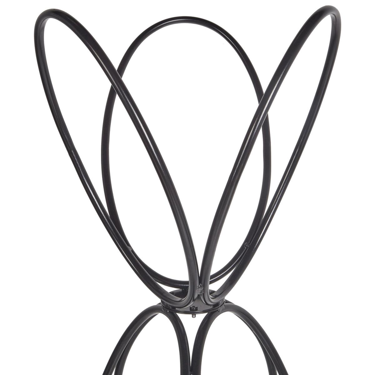 GARDEROBENSTÄNDER Metall schwarz 160 cm Walters - Schwarz, Metall (42/160/42cm) - Beliani